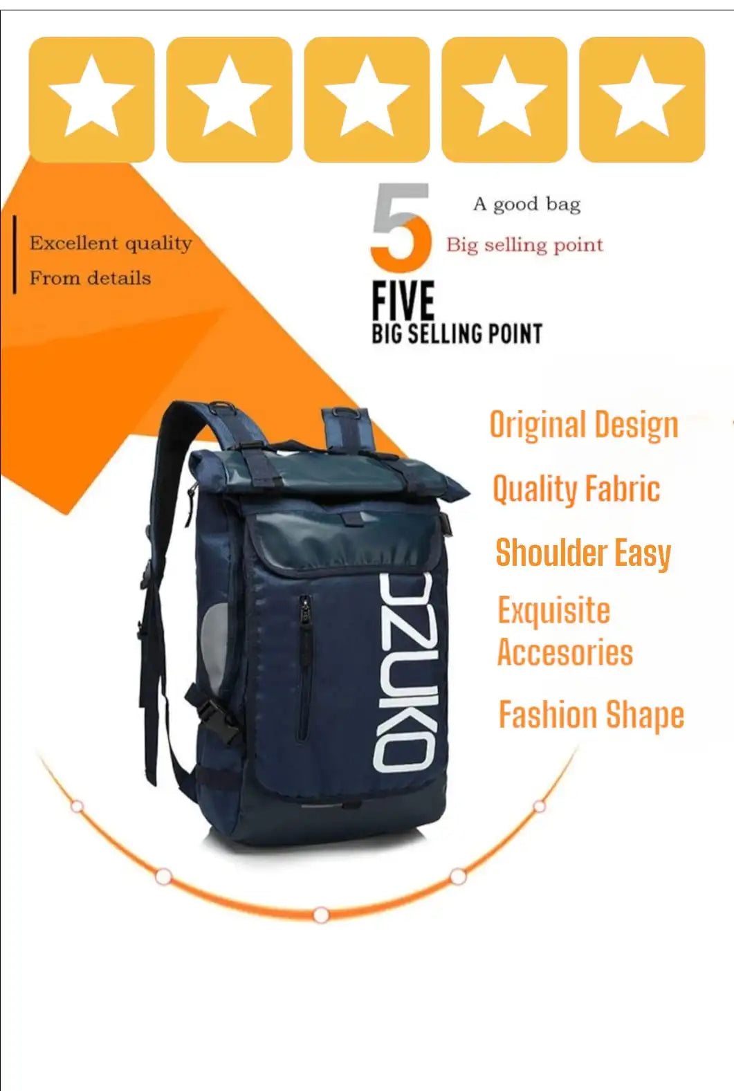 OZUKA WTP Best Waterproof BACKPACK Swimming Dry Bag Waterproof PVC Backpack Bucket Large Capacity Rafting Kayak River Trekking Floating Sailing