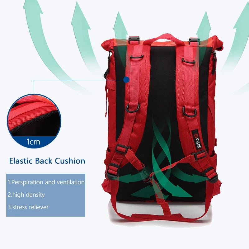 OZUKA WTP Best Waterproof BACKPACK Swimming Dry Bag Waterproof PVC Backpack Bucket Large Capacity Rafting Kayak River Trekking Floating Sailing